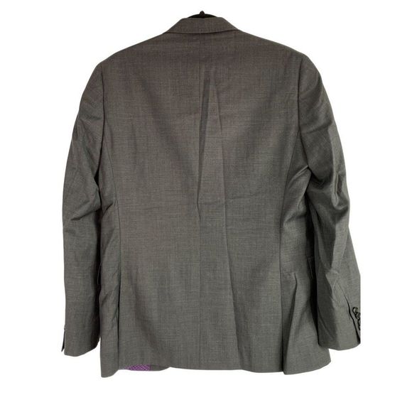 Men’s Ted Baker London blazer suit coat 38R Silver Gray 6316 EUC Jarrow CT - Picture 6 of 8